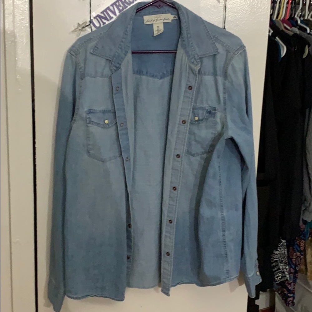 Jean Button Up